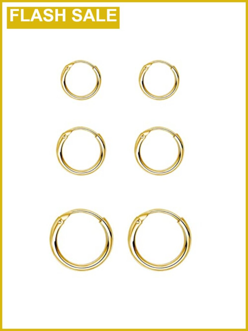 3 Pairs 925 Sterling Silver Small Hoop Earrings Set for Cartilage Tragus Nose
